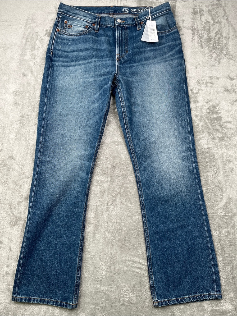 NEW Outerknown 32x30 100% Organic Cotton Men’s Dunes Straight Jeans USA